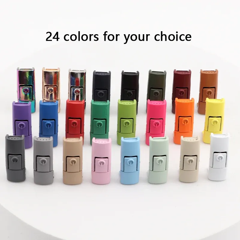 Neue Bunte Schnürsenkel Drücken schnalle Metall Schnürsenkel Clip Drücken Schloss Kinder Erwachsene Schuhe Zubehör AF1 Sneaker Kits Metall Schnürsenkel Spitze