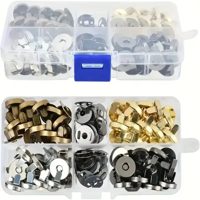 10 Stück/Packung 14–18 mm magnetische Druckknöpfe, Verschlüsse, Knöpfe für Handtaschen