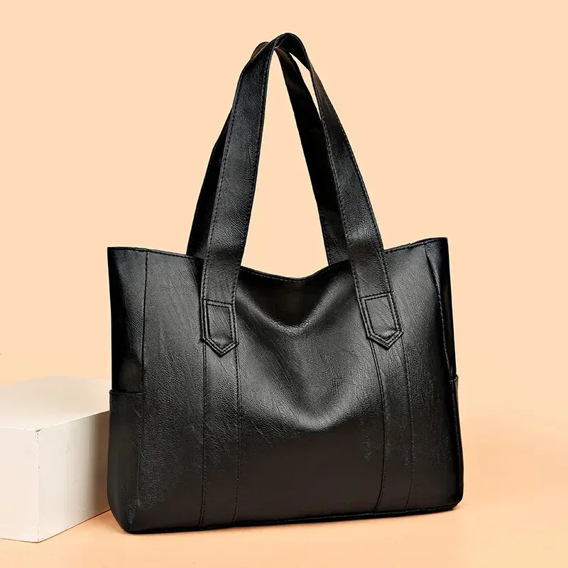 Vintage große Kapazität Canvas Damen Handtasche Umhängetasche Pendeln Arbeit Freizeit Handtasche Reise Einkaufstasche