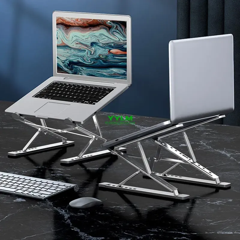 Verstellbarer Laptop-Ständer, Tablet-Halterung, Aluminiumlegierung, Unterstützung für MacBook Air Pro, Dell XPS, HP ASUS, Halterung, Laptop-Tablet-Ständer