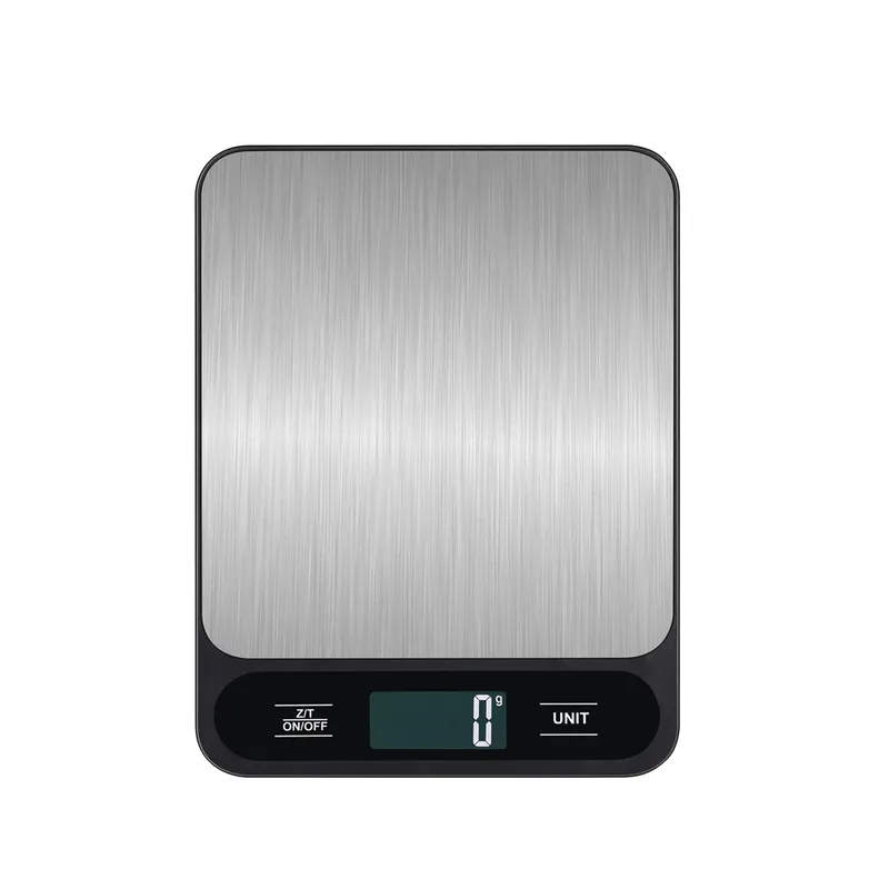 Digitale Lebensmittelwaage, 10 kg, 1 g, Küchenwaage, elektronisch, 5 kg, 1 g, Backen, Grammgewichtswaage, Gramm Unzen, Edelstahl