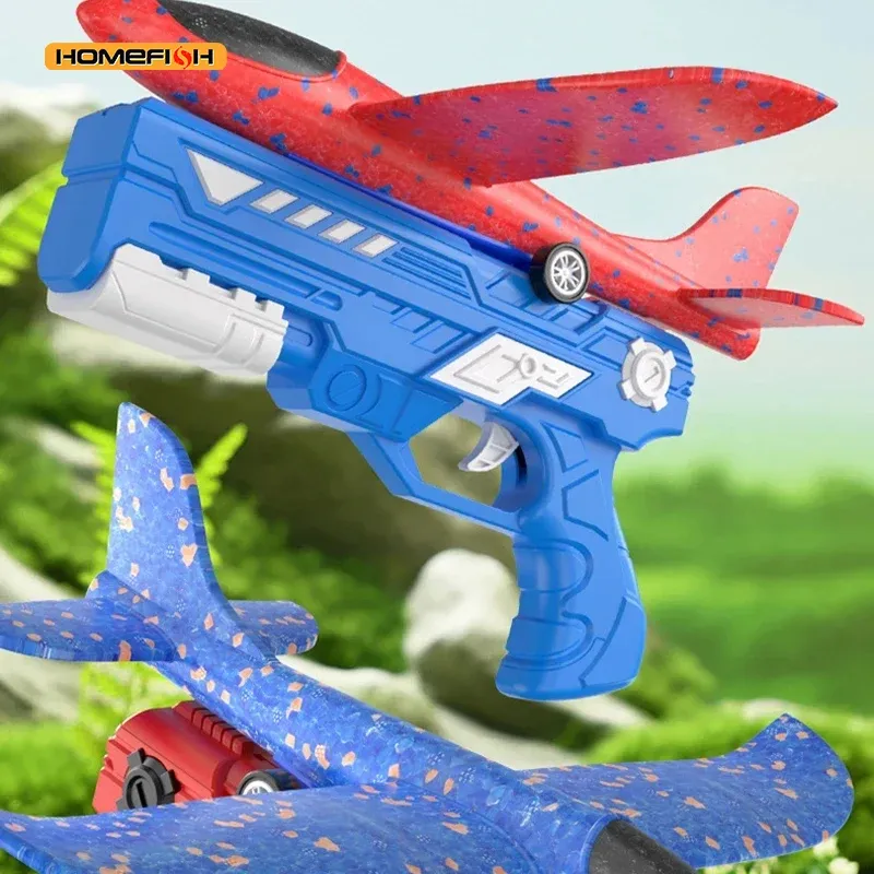 Kinder schaum Auswurf flugzeug Spielzeug Eltern-Kind-Interaktion Outdoor-Schaum Flugzeug park