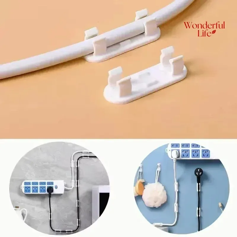 20/50Pcs Einstellbare Kabel Management Clips Selbstklebende Klebrige Draht Clips Kabel Halter Für TV PC Kabel Unter Schreibtisch wand Home Office