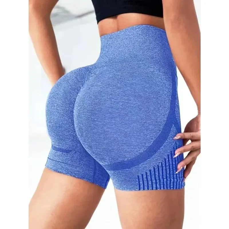 1 Stück Damen Yoga-Shorts mit Hoher Taille Workout-Shorts Fitness Yoga Po-Lifting Fitness Damen Yoga Gym Laufshorts Sportbekleidung