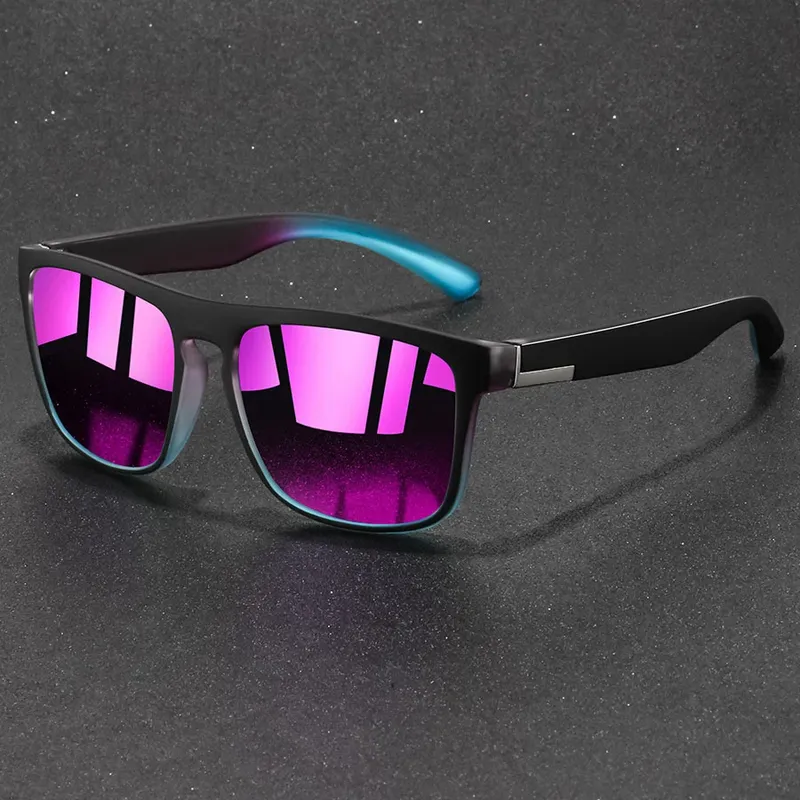 Modische Vintage Quadratische Sportsonnenbrille für Männer und Frauen Angeln Fahren Markendesigner Sonnenbrillen Eyewear