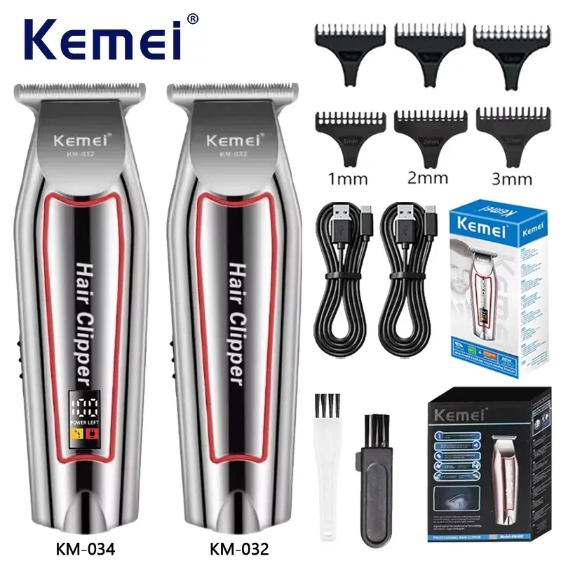 Kemei Professionelle Haarschneider Elektrische Bartschneider Für Männer Haarschneidemaschine Haarschneider Maschine Haarschnitt Pflegeset KM-032