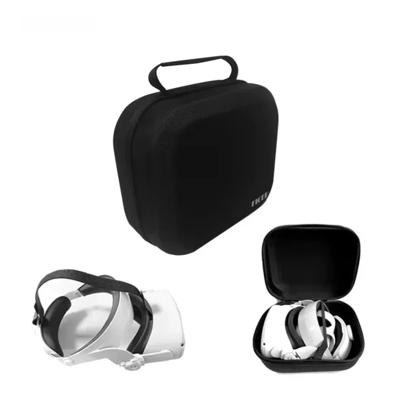 FICEP Tasche Für Oculus Quest 2/Meta Quest 3/Pico 4 Fall Tragbare Boxen VR Headset Reise Tragetasche harte EVA Lagerung Box Tasche