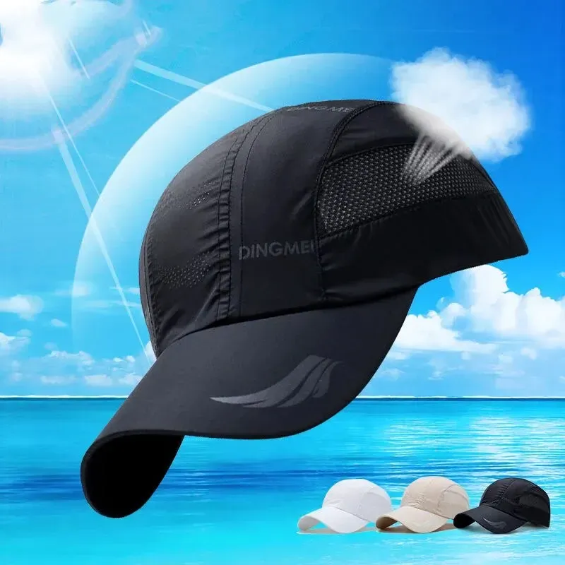 Sommer Neue Männer Hut Schnell Trocken Frühling Sommer Im Freien Sonnenschirm Sonnenhüte Casual Sport Baseball Caps Sonnenschirm Baseball Caps