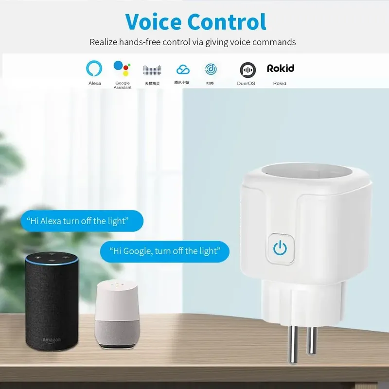 Tuya Smart Steckdose EU16A/20A Wifi Smart Plug Mit Power Überwachung Smart Leben APP Fernbedienung Unterstützung Google Assistent alexa