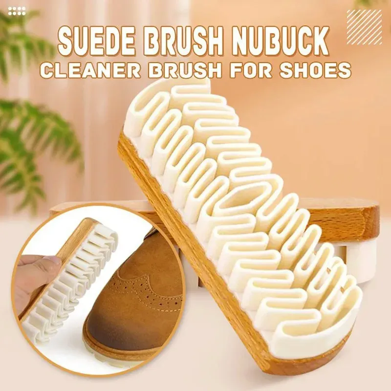 Wildleder-Reinigungsbürste, Schuhbürste, Schuhreiniger für Wildleder, Nubuk-Material, Schuhe/Stiefel/Taschen, Wäscher, Reiniger, Wildleder-Bürstenmäppchen