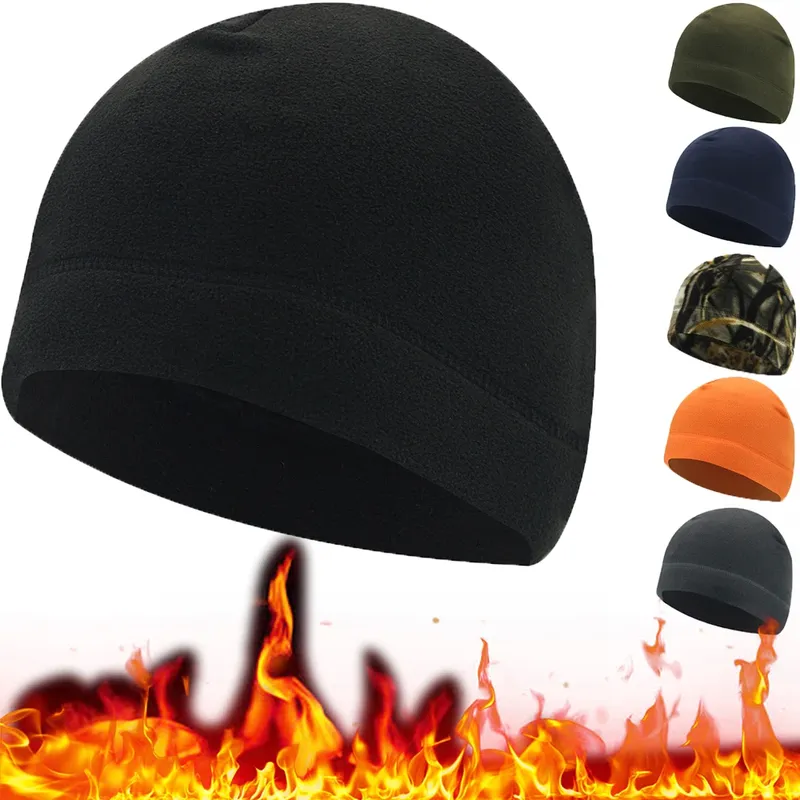 Warme Wintermützen für Männer und Frauen, winddicht, Radfahren, Thermo-Fleece-Kappen, Outdoor-Sport, kältebeständig, Skifahren, Wandern, Mützen, warme Ohrmütze