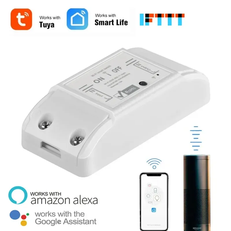 1pcs wifi diy interruptor smart switch wireless fernbedienung home control funktioniert mit alexa google home
