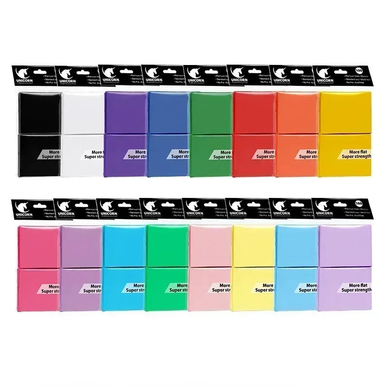 100PCS 66x91mm Matte Standard Größe Karte Ärmeln TCG Trading Karten Schutz Für Tarot Schild Brettspiele magische Abdeckung PKM