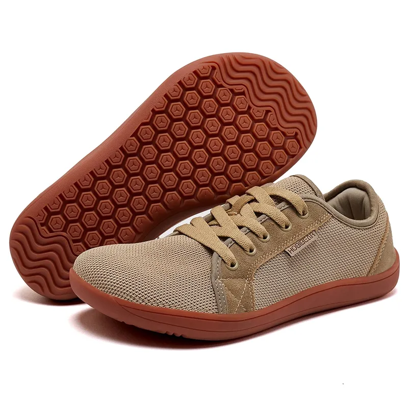 HOBIBEAR Breite Barfußschuhe für Unisex Outdoor Running Zero Drop Casual Sneaker Minimalistische Schuhe