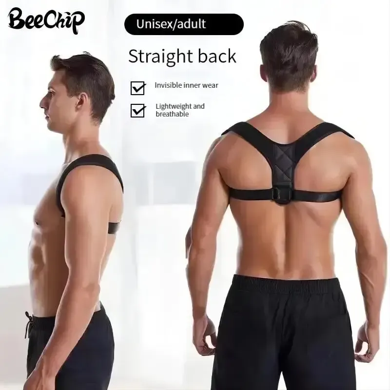 Korrekturgürtel für die Rückenhaltung, Buckelprävention, Korrektur der Sitzhaltung, Unisex, atmungsaktiv, Körperformung