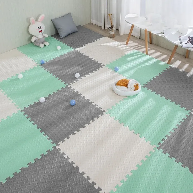 16 stücke Schaum Baby Spielen Matte Puzzle Matte Kinder Ineinandergreifende Übung Fliesen Teppiche Puzzle Boden Fliesen Spielzeug Teppich Weichen Teppich 30*30*1 cm