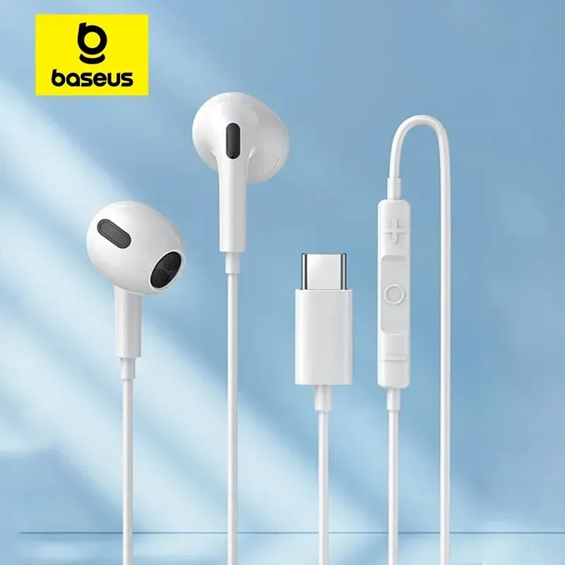 Baseus C17 In-Ear-Kopfhörer mit Kabel für Xiaomi Samsung NOTE 10 NOTE 20 S21 S20 Handy-Kopfhörer mit Mikrofon, kabelgebundene Headsets