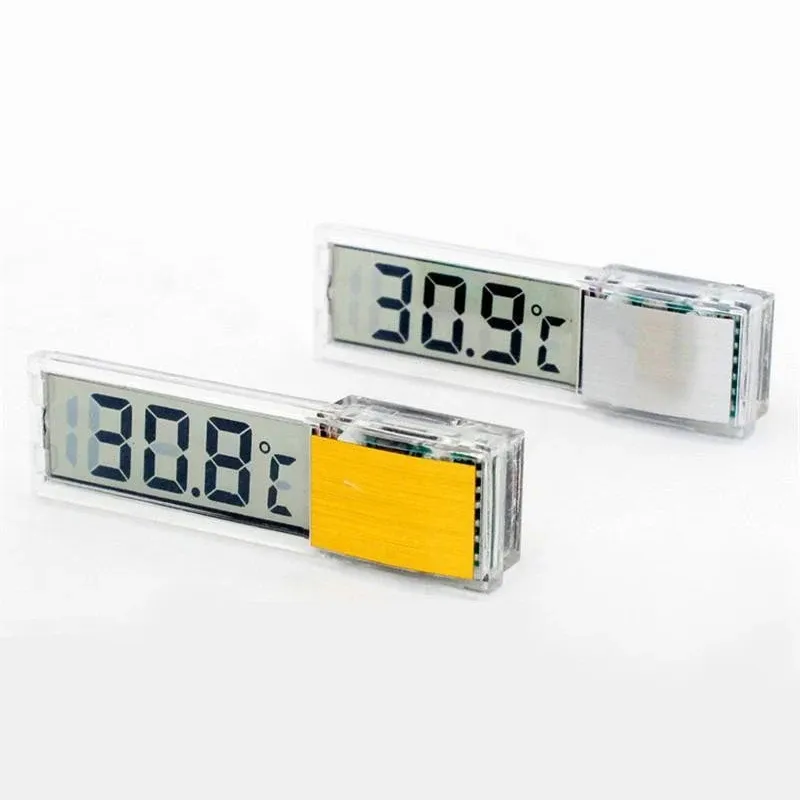 1 Stück Aquarium-Thermometer 3D Digital LED Elektronisches Temperaturmessgerät für Fischbecken Fisch- und Schildkröten-Temperaturmesser Aquarium-Dekoration