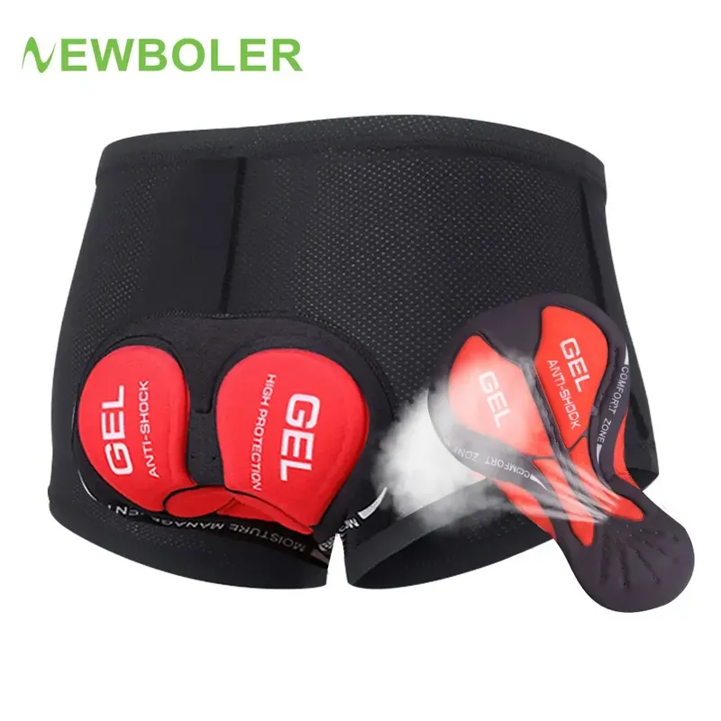 NEWBOLER Atmungsaktive Radfahren Unterwäsche Radfahren Shorts 5D Gel Pad Stoßfest Fahrrad Unterhose MTB Rennrad Unterwäsche Mann Shorts
