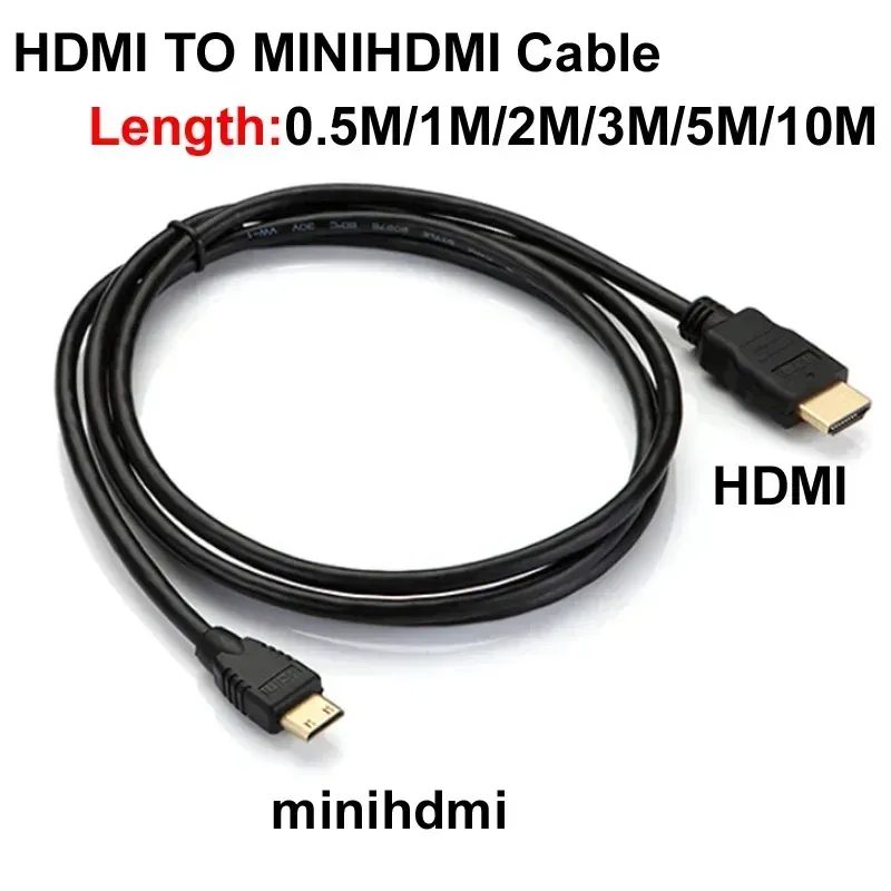 Mini HDMI zu HDMI Kabel 1080p 3D vergoldetes Kabel für Monitor Tablet Kamera DV Grafikkarte HDTV Display Projektion