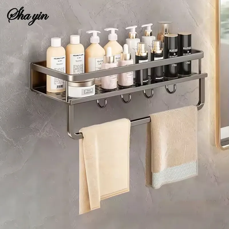 Toilettenregal ohne Stanzen, Badezimmerwaschbecken, an der Wand montierte Toilette, Aufbewahrungsbedarf