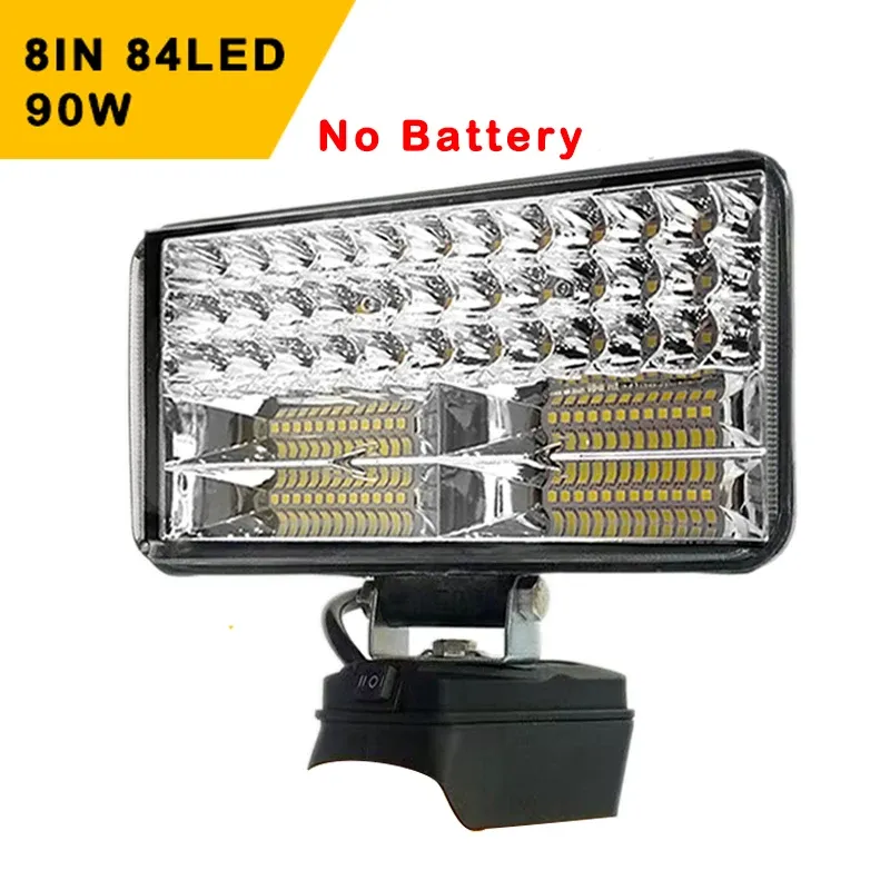 8-Zoll LED-Licht Tragbare Scheinwerfer Kabellose Outdoor-Arbeitsleuchte Angel-Handlampe Notfallwerkzeug-Licht Kompatibel mit Makita 18V Akku