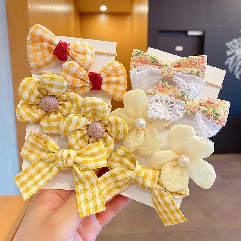 10 Stück Haarschmuck Mädchen Scrunchies Ästhetische Lacos De Cabelo Infantil Bands Kinder Stirnbänder Bänder Bandeaux Elastiquec Niedlich