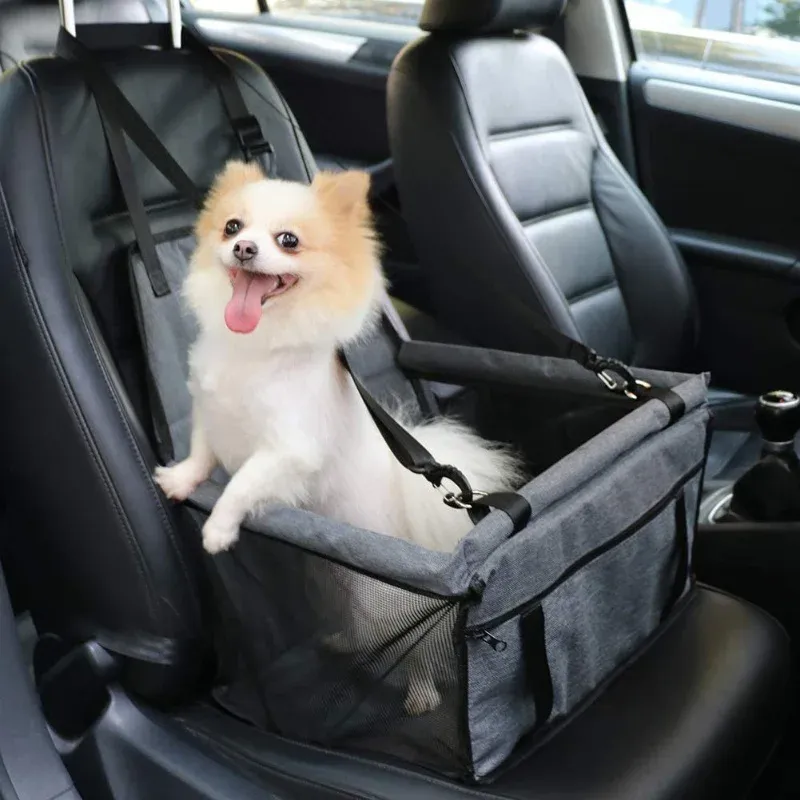 Hunde-Autositzbezug, faltbare Hängematte, Haustiergeschirr, Katzentaschenkorb, stabiler und faltbarer Reise-Sicherheits-Autositz für Hunde und Katzen