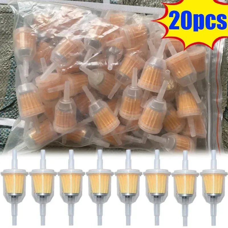 1-20 stücke Universal Inline Gas Kraftstoff Filter 6MM-8MM Auto Benzin Öl Filter Rohr für kleine Motor Rasenmäher Motorrad Zubehör