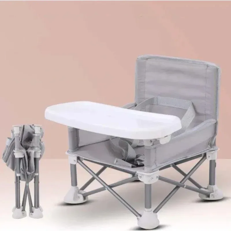 Outdoor faltbarer tragbarer kompakter Babystuhl mit sicherem Gürtel, guter Stuhl aus Aluminiumlegierung für Reisen, Camping, Picknicks, hohe Qualität