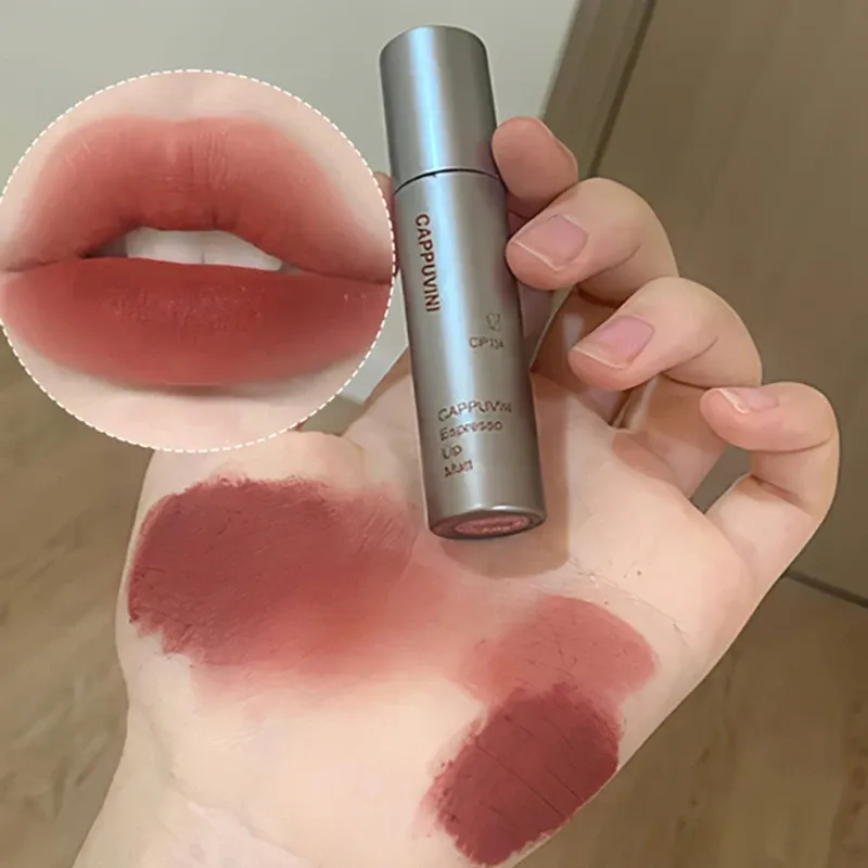 Einzelner samtmatter Nebel-Lipgloss, wasserfester, antihaftbeschichteter Lippenglasur, wischfest, verblasst nicht, flüssiger Lippenstift