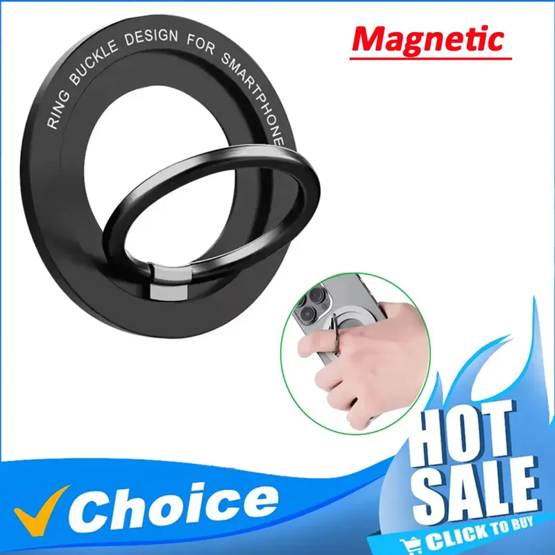 Magnetisch für Magsafe Telefonhalter Ständer Mini Magnet Fingerring Buchse Handyhalterung für IPhone 16 15 14 13 12Pro/Max