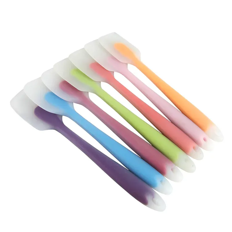 Hitzebeständiger Griff Silikon Löffel Schaber Spachtel Eiscreme Kuchen Butter Mixer Rühren für Küchenwerkzeug Utensil