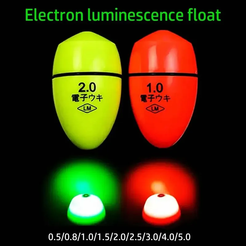 Elektronische schwimmende Welle Felsangeln mit Nachtlicht Float Elektronisches Nachtlicht Float Angelzubehör Angelausrüstung