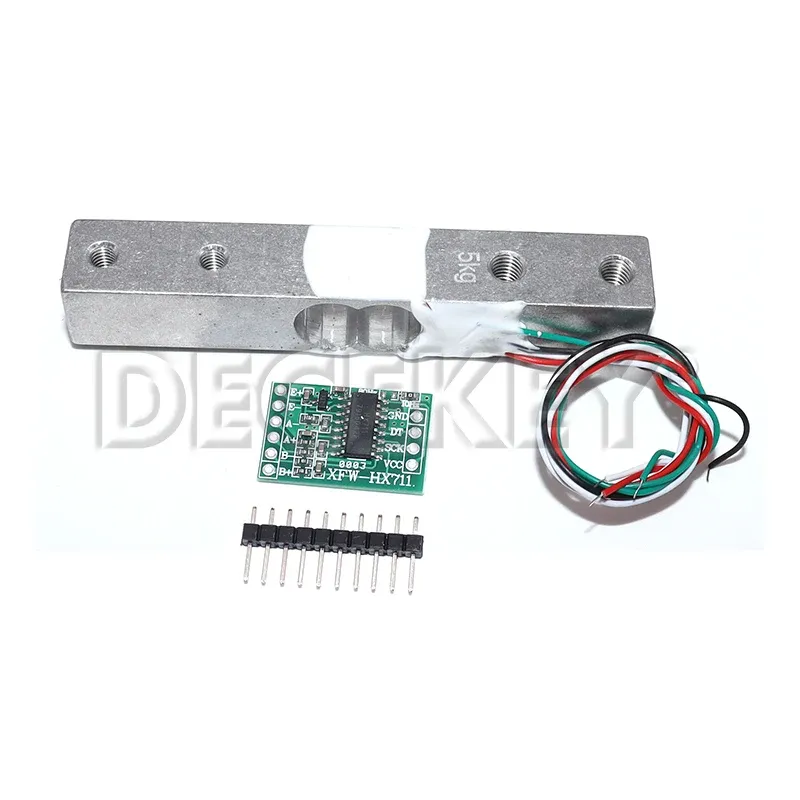 Wägezelle 1 kg 2 kg 5 kg 10 kg 20 kg HX711 AD-Modul Gewichtssensor Elektronische Waage Aluminiumlegierung Wägedrucksensor