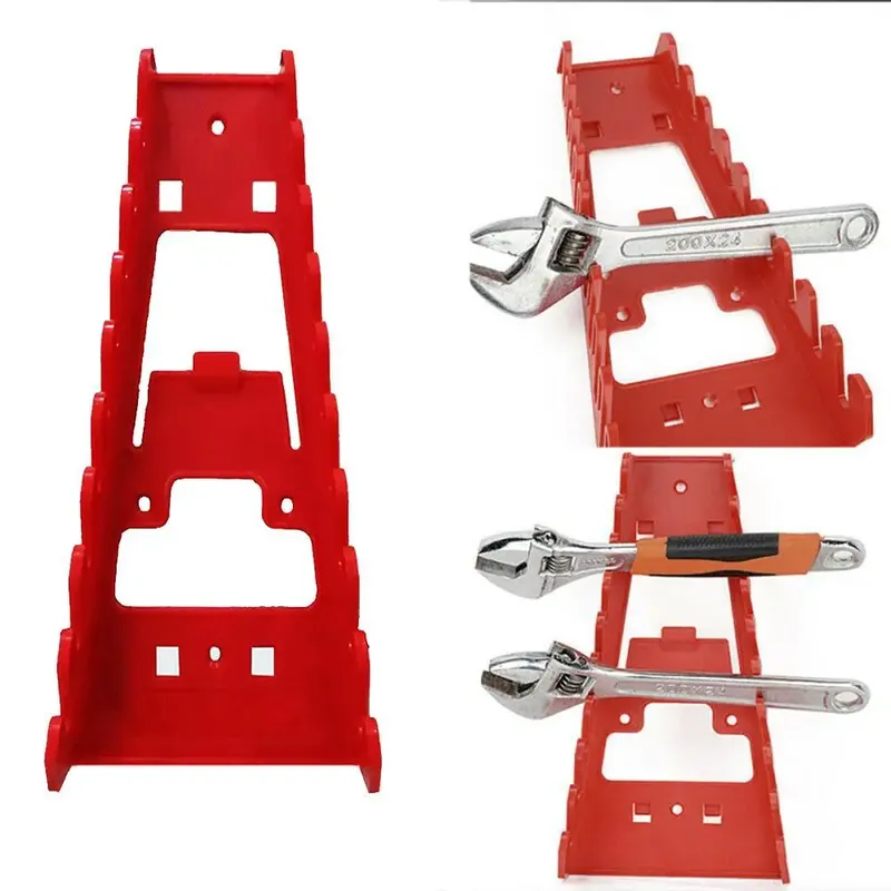 Schraubens chl üssel Organizer Kunststoffs chl üssel Organizer Tray Sockel rot schwarz Aufbewahrung werkzeuge Rack Sortierer Standard Schraubens chl üssel halter