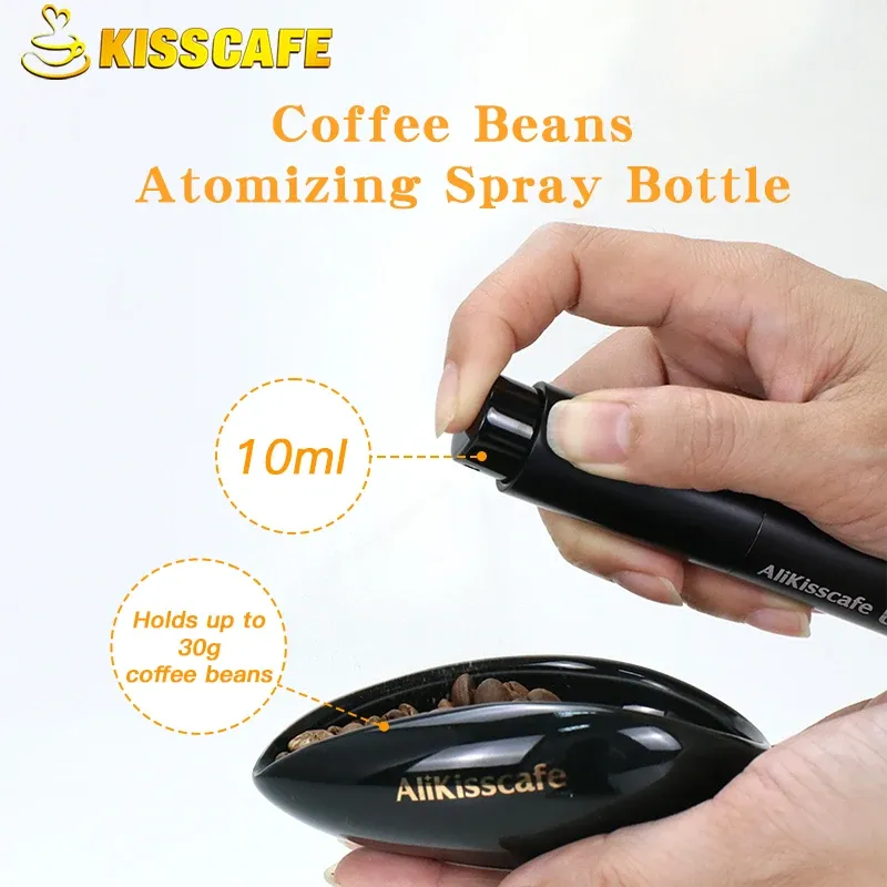 Kaffeebohnen-Sprühflasche, tragbar, Mini, 10 ml, Anti-Pulver-Fliegenbefeuchter und statische Elektrizität für Barista-Espresso-Zubehör