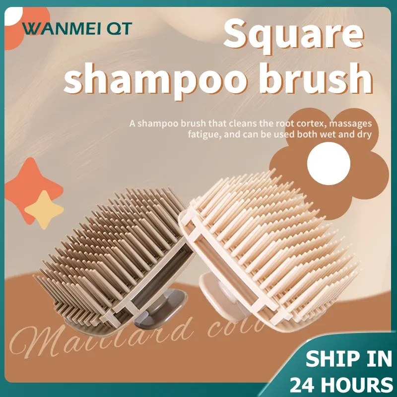 1 stücke Silikon Shampoo Pinsel Kopf Kopfhaut Massage Kamm Haar Waschen Kamm Körper Massage Dusche Pinsel Salon Friseur Werkzeug