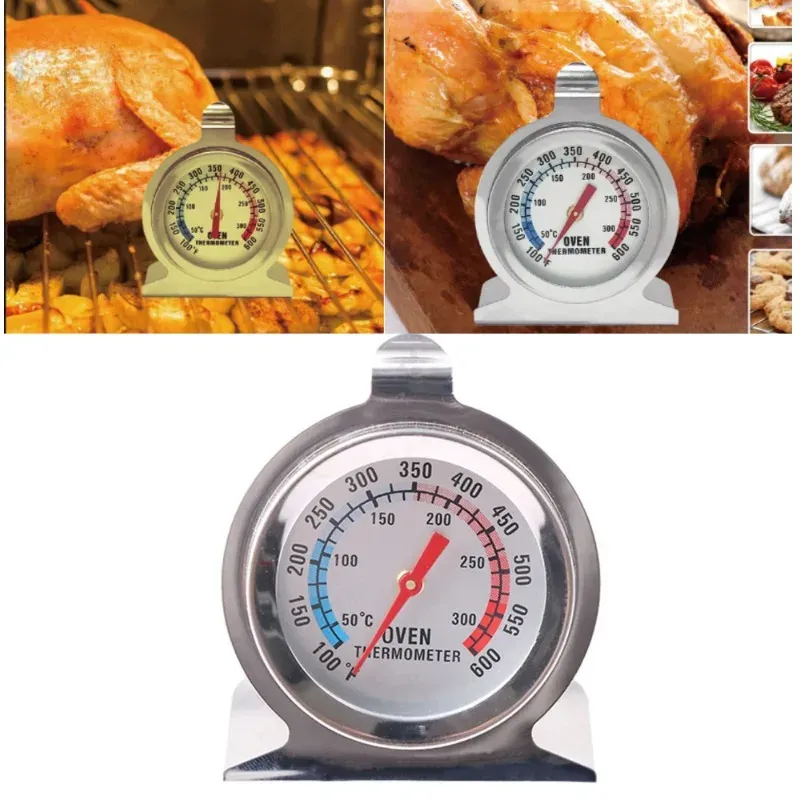 Edelstahl-Grillthermometer für Heimküche, Ofen, Kochgeschirr, Mini-Thermometer 50~300 ℃ /100 ℉ ~600 ℉