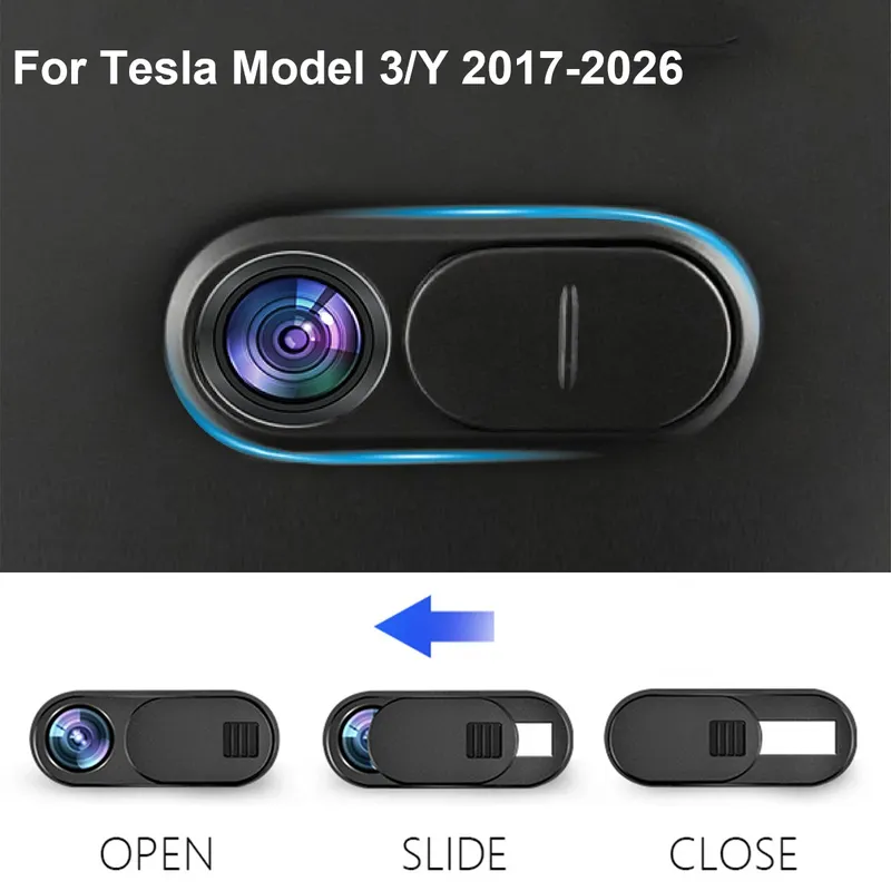Für Tesla Model Y Juniper 2025 Model 3 Kameraabdeckung Webcam-Schieber Blocker 1/3/5 Stück kompatibel mit Tablet PC Laptop iPad