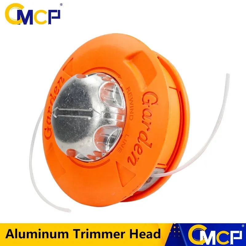 CMCP M10 Aluminium-Nylon-Bürstenmäher, Bump Spool, Rasentrimmer, 2-Linien-Schneidkopf, Gewindeleitung, Fadensäge, Benzin-Freischneider