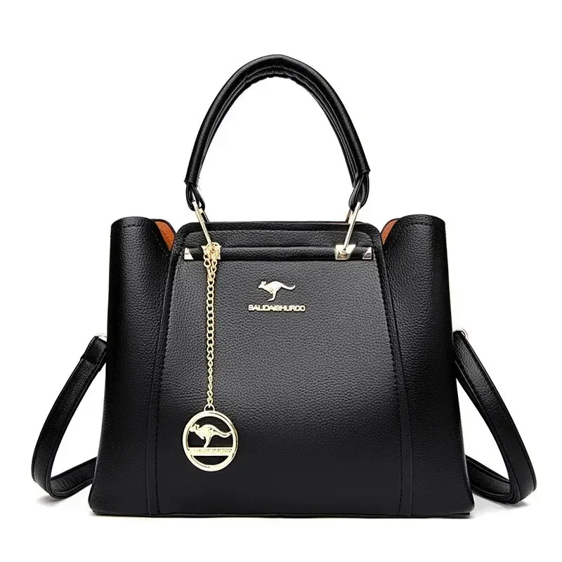 Mode Frauen Weiche PU Leder Griff Handtasche Designer Schulter Umhängetasche Damen Große Kapazität Shopping Messenger Tote Tasche