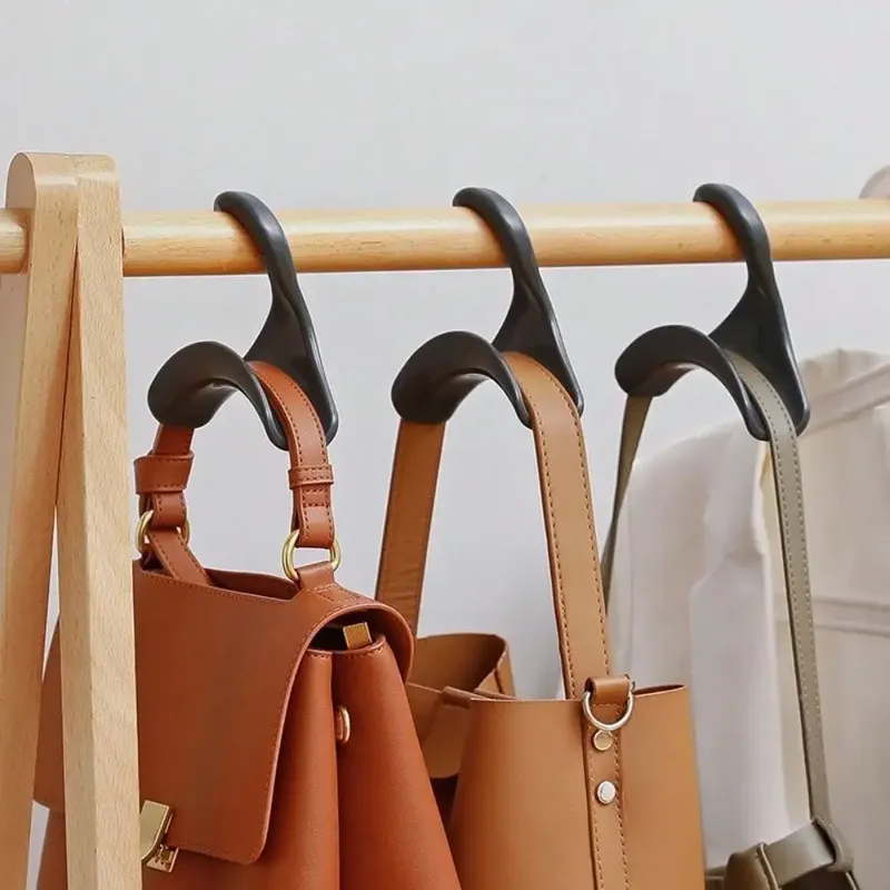 5 teile/satz Bogen Mantel Rack Haken Tasche Halter PP Material für Home Schrank Lagerung Hut Schal Schal Geldbörse Handtasche Organizer haken