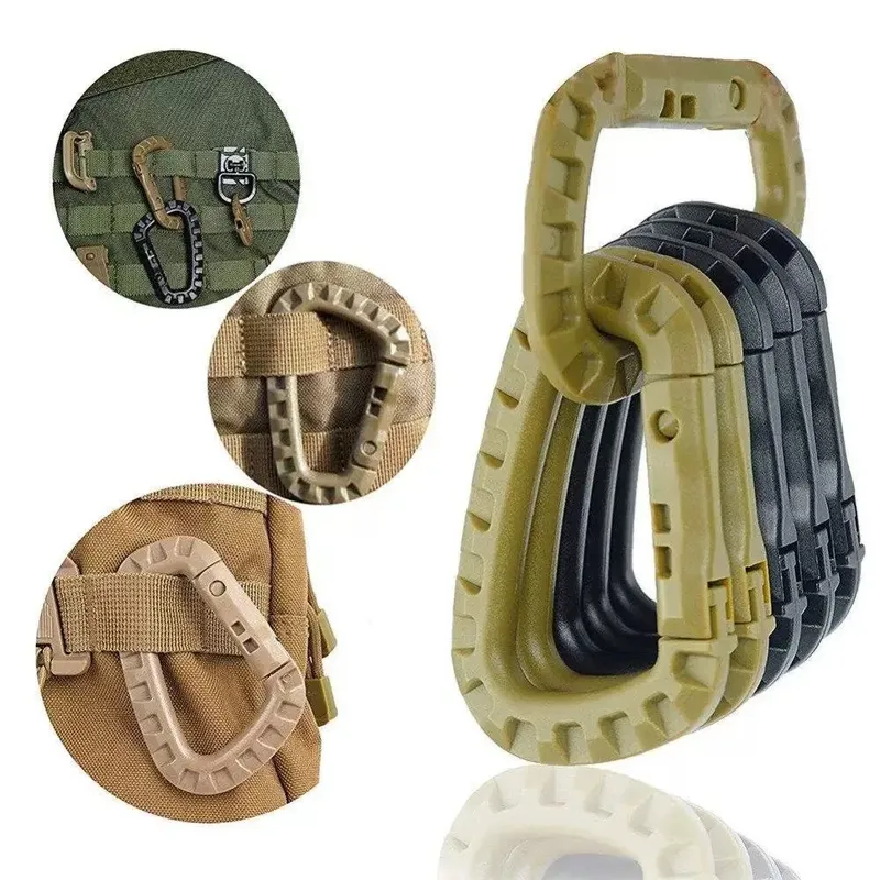 1–5 Stück Schlüsselanhänger Outdoor Rucksack Wanderhaken, Camping Wandertasche Schnalle, Outdoor Wanderrucksack Schnalle, Schlüssel D Schnalle