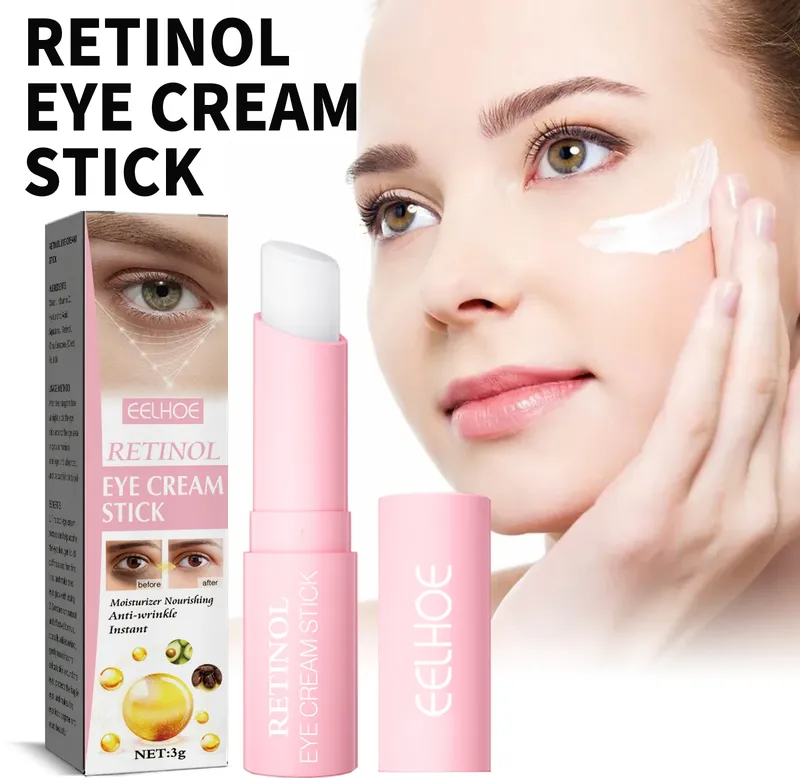 Retinol Augencreme Stick Lifting Fade Fine Line Entfernen Augenringe Tränensäcke Anti Schwellungen Feuchtigkeitsspendende Glättung Augenhautpflege