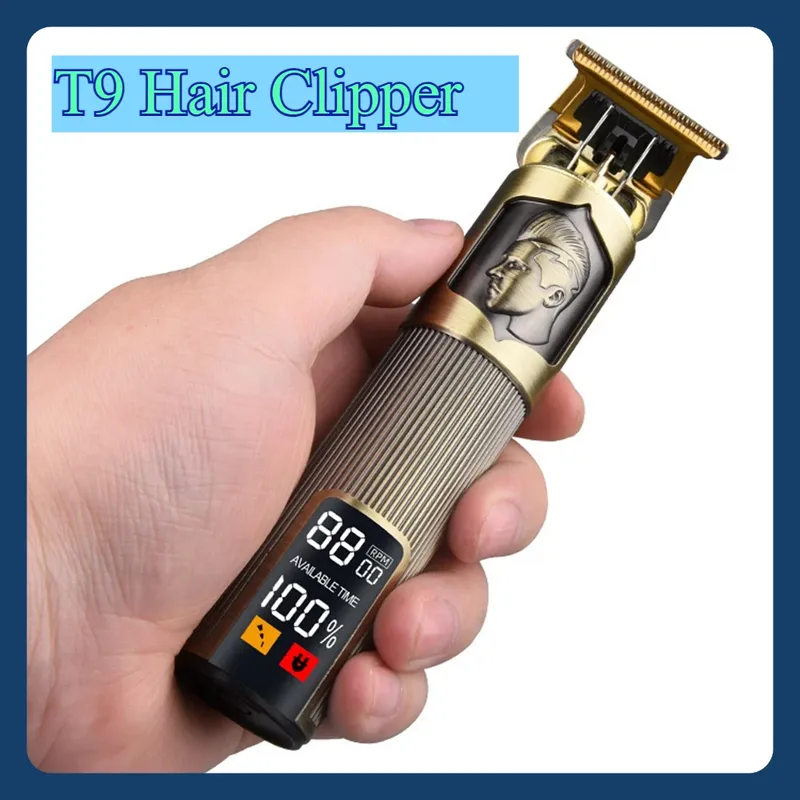 Vintage Haarschneidemaschine USB Lade Haarschneidemaschine Elektrischer Haarschneider Tragbarer Rasierer Professioneller Friseur Freund Geschenk