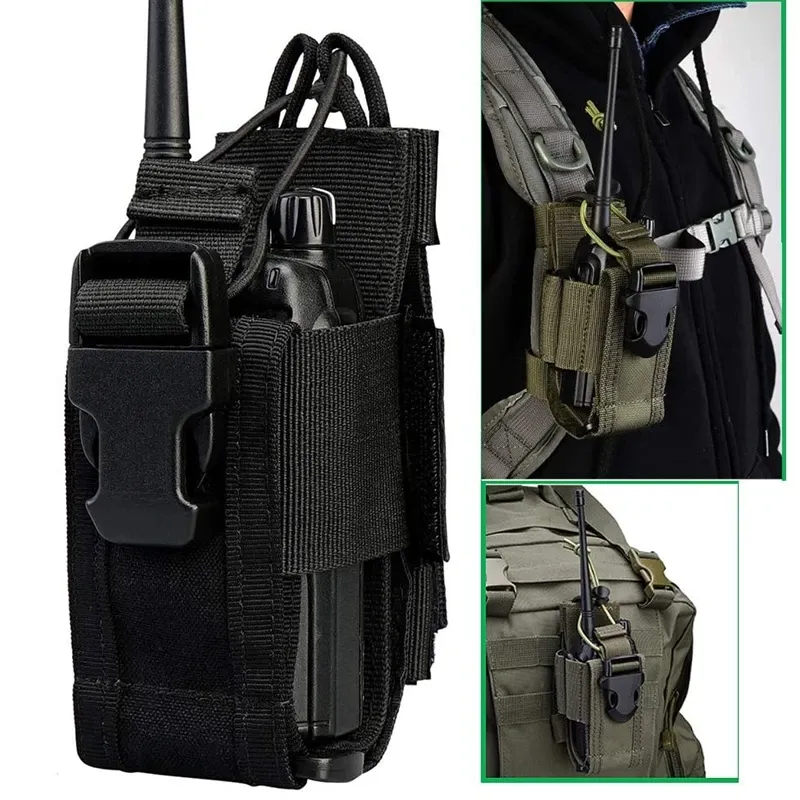 Taktische Molle Radio Pouch Walkie Talkie Holster Nylon Hüfttasche Gürteltasche Tasche Jagdzubehör