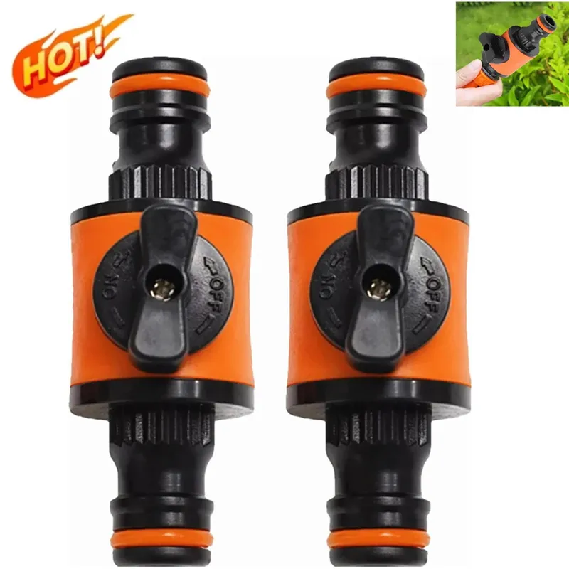 1/2PCS Garten Schlauch Rohr Wasserhahn Absperr Ventil Rohr Anschluss & Koppler für Wasser Stop Wasserhahn Adapter schnelle Joint Wasser Bewässerung Werkzeug