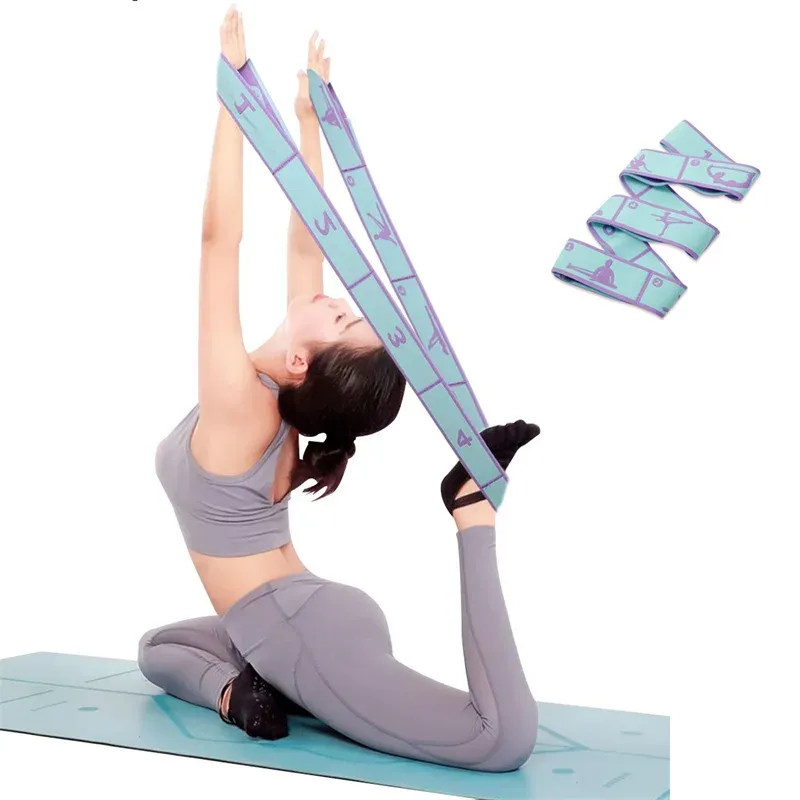 Elastisches Yoga-Widerstandsband, Pilates, Tanz, Dehnungsgürtel, Fitness, Sport, Übung, Zuggurt, Gürtel, Anfänger, multifunktionales Band