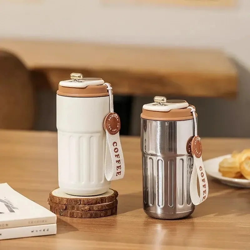Edelstahl Hohe Ästhetische Isolierte Tasse Display Temperatur Kaffee Tasse Intelligente Auto Montiert Wasser Tasse Geschenk Trinken Werkzeug